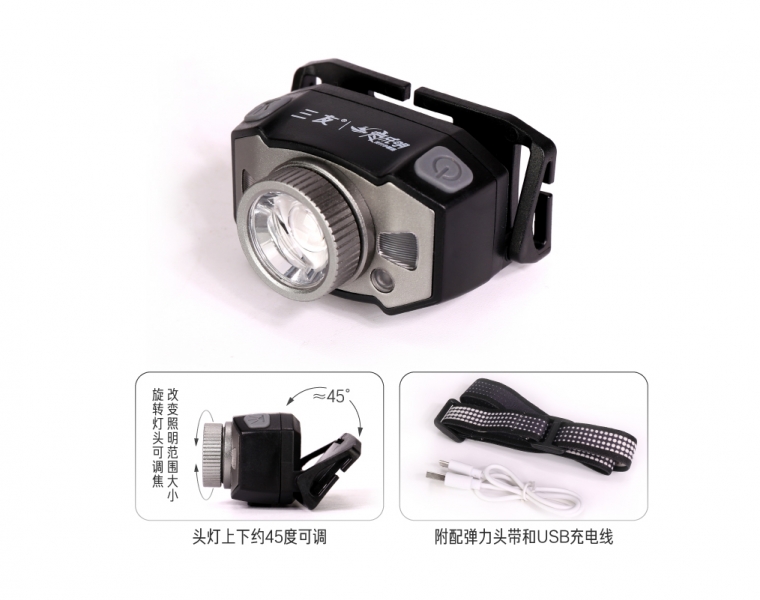 6G 可調焦感應頭燈